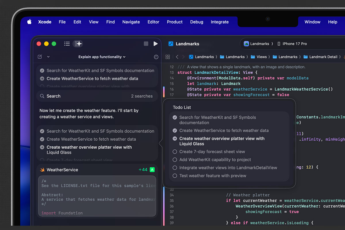iOS app development in Xcode